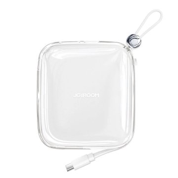 shumee Powerbank 10000mAh JR-L005 z iPhone Lightning kablom in USB-A priključkom, bela