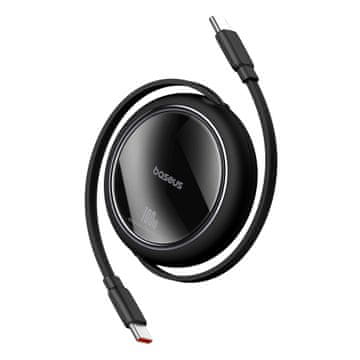 BASEUS Kabel izvlečni izvlečni kabel USB-C 100W Free2Draw Mini 1m črn