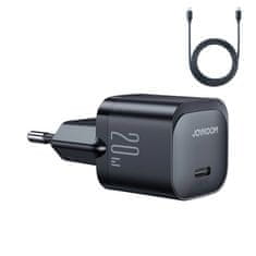 Joyroom USB-C PD 20W omrežni polnilec + kabel USB-C JR-TCF02 črna