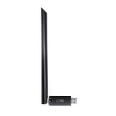 BASEUS Zunanja USB WiFi kartica 2,4 GHz 300 Mb/s z anteno 6 dBi, črna