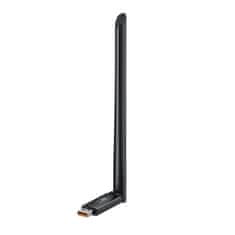 BASEUS Zunanja USB WiFi kartica 2,4 GHz 300 Mb/s z anteno 6 dBi, črna