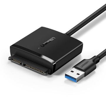 Ugreen Kabel Adapter za HDD in SSD disk SATA 2,5'' / 3,5'' USB 3.0 do 12 TB - črn
