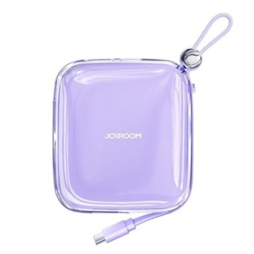 shumee Powerbank 10000mAh JR-L005 z iPhone Lightning kablom in USB-A vhodom vijolična