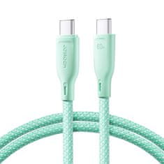 Joyroom Kabel USB-C 60 W za hiter prenos podatkov, Multi-Color Series, 1 m, zelen