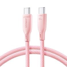 Joyroom Kabel USB-C 60 W za hiter prenos Multi-Color Series 1 m roza