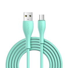 Joyroom Kabel USB-A - microUSB 3A indikator polnjenja 2 m zelen