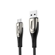Joyroom Kabel USB-A - microUSB 3A indikator polnjenja 2 m črn