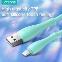 Joyroom Kabel USB-A - microUSB 3A indikator polnjenja 2 m zelen