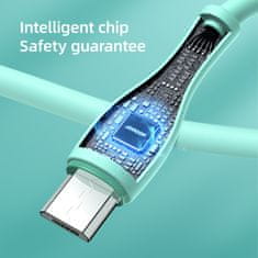 Joyroom Kabel USB-A - microUSB 3A indikator polnjenja 2 m zelen