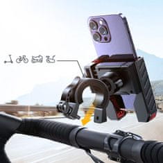Joyroom Nosilec telefona na krmilu za snemanje kolesa motornega kolesa skuter voziček