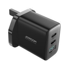 Joyroom Hitri polnilec 2x USB-C USB-A 32W Angleški vtič UK 32W črn