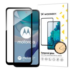 WOZINSKY Trpežno kaljeno steklo za Motorola G53 za celoten zaslon z okvirjem Full Glue črno