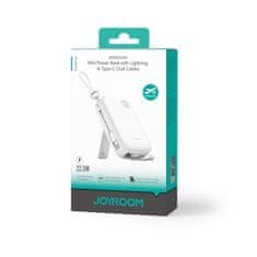Joyroom Powerbank Cutie Series 22,5 W 20000 mAh s stojalom USB-A USB-C iPhone bela