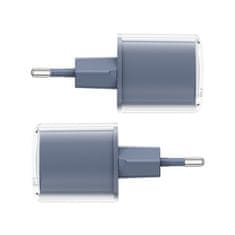 AceFast Mrežni polnilnik z zaslonom PD 30W GaN3 USB-C siv