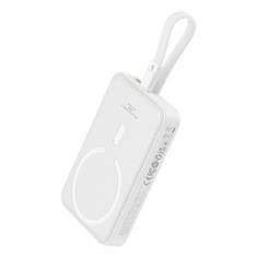 BASEUS Mini Powerbank MagSafe 10000mAh 20W s kablom Lightning za iPhone 0,3 m bela