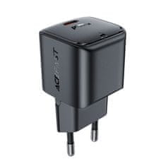 AceFast Mini omrežni polnilnik GaN PD 30 W USB-C črn