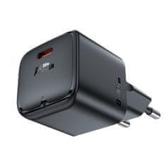 AceFast Mini omrežni polnilnik GaN PD 30 W USB-C črn