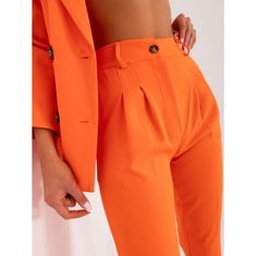 ITALY MODA Ženski eleganten dvodelni komplet oranžne barve DHJ-KMPL-17131-1.36_407869 L