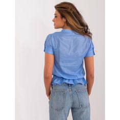 Factoryprice Ženska bluza z gubami srajca modra AT-KS-S10279.68_407926 S