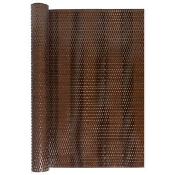Vidaxl Balkonsko platno rjavo in črno 500x100 cm poli ratan