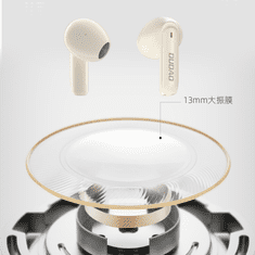 DUDAO Brezžične slušalke TWS Dudao U18Pro Bluetooth 5.3 bež