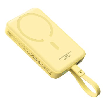 shumee Mini Powerbank MagSafe 10000mAh 30W z USB-C kablom 0,3m rumen