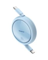 BASEUS Izvlečni kabel USB-C 100 W Free2Draw Mini 1 m, modri
