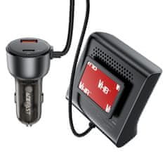 AceFast Avtomobilski polnilnik 138 W polnilna postaja 6 USB VTIČNIC črn