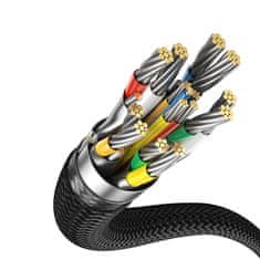 BASEUS Kabel USB-C - HDMI 8K 60Hz, fleksibilen, robust, 1,5 m, črn