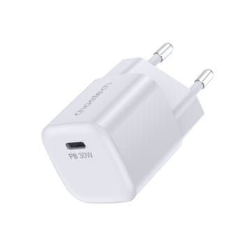 Choetech GaN USB-C PD 30W bela mrežna polnilna naprava