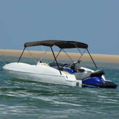 shumee Bimini tenda s 3 loki črna 184x189x135 cm