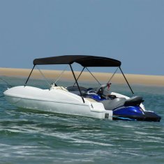 shumee Bimini tenda z 2 lokoma črna 178x138x96 cm