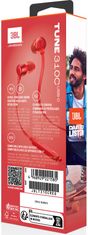 JBL Tune 310 USB-C žične slušalke, rdeče