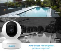 Reolink E330 IP kamera, 4MP Super HD, WiFi, vrtenje/nagibanje, IR nočno snemanje