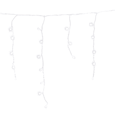 Greatstore Zunanje okrasne luči Icicles 500 LED luči 19m zavesa