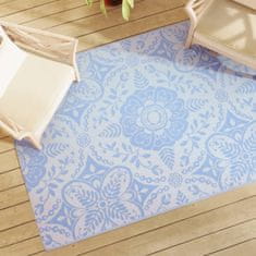 Vidaxl Zunanja preproga ARAKIL baby modra 140x200 cm PP
