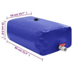 Vidaxl Rezervoar za vodo s pipo zložljiv 100 L PVC