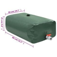Vidaxl Rezervoar za vodo s pipo zložljiv 100 L PVC
