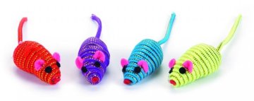 Beeztees Igrača miška z zlato nitjo Glammy 5cm