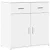 Vidaxl Komoda bela 79x38x80 cm inženirski les