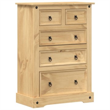 Vidaxl Predalnik Corona 80x43x114 cm trdna borovina