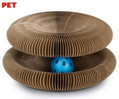 PET Toys praskalnik za mačke, 3v1, igrača, žoga, zložljiv