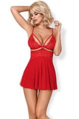 Obsessive Komplet babydoll in tangice 838 - BAB - 3 (Brezplačen 1 L mehčalca Zara), S/M