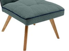 Danish Style Belaris oblazinjen stol, zelena