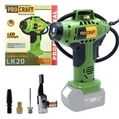 Procraft Kompresor jaz 20V Li-ion, brez baterije in polnilca | LK20