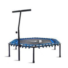 Aga FITNESS Trampolin 130 cm Modra + ročaj