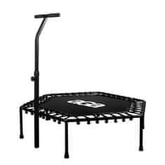 Aga FITNESS Trampolin 130 cm Črna + ročaj