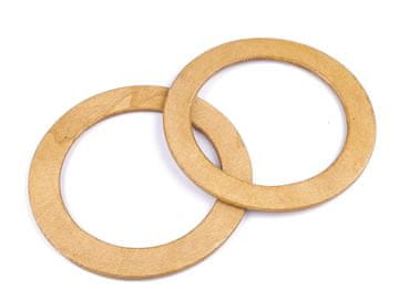 Leseni ročaji za vrečke Ø14 cm - naravni (2 kosa)