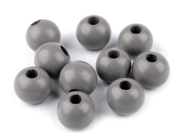 Lesene kroglice Ø25 mm - svetlo sive (10 kosov)
