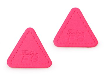 Okras / aplikacija / zaščita šivov za oblačila 25 mm - roza neon (100 kosov)